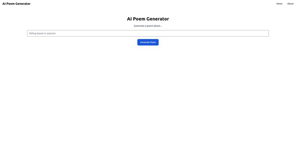 Ai Poem Generator - Obt.ai