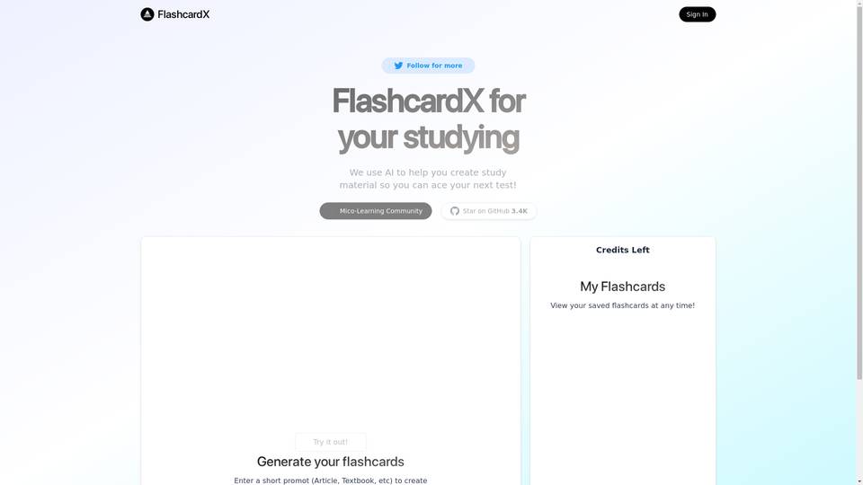 Flashcardx