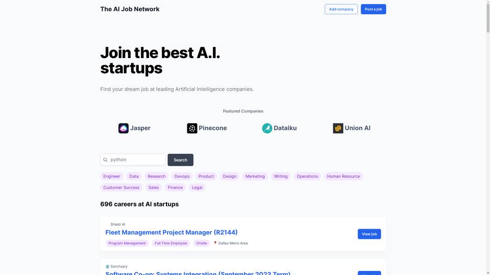 The Ai Job Network