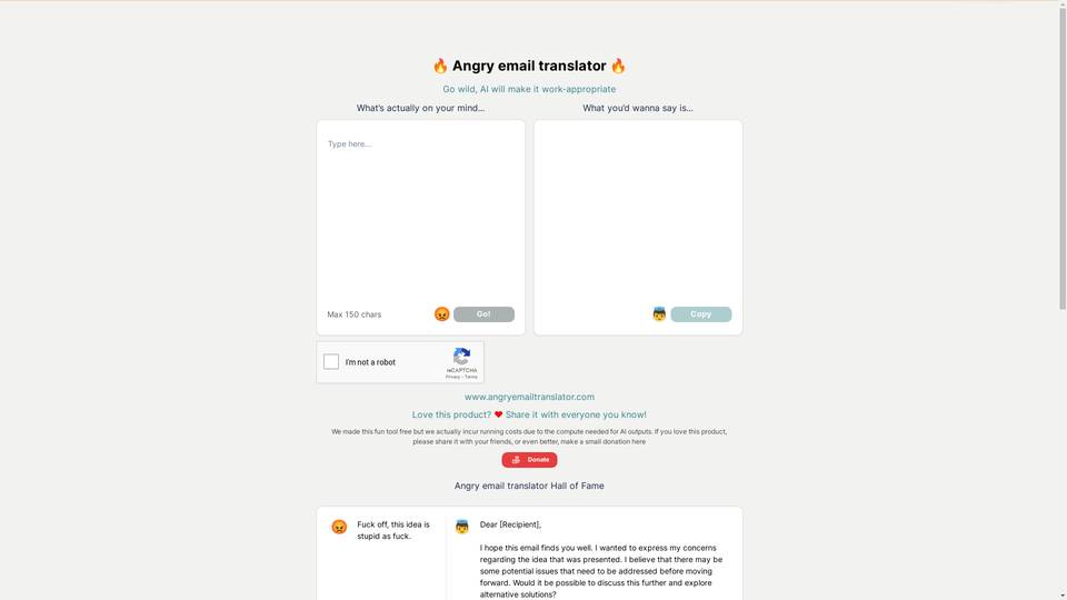 Angry Email Translator