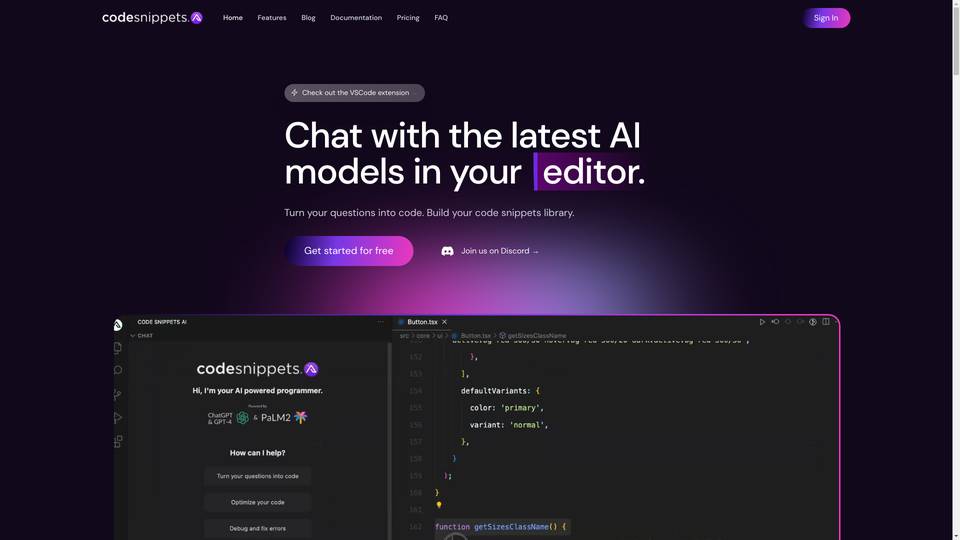 Code Snippets Ai