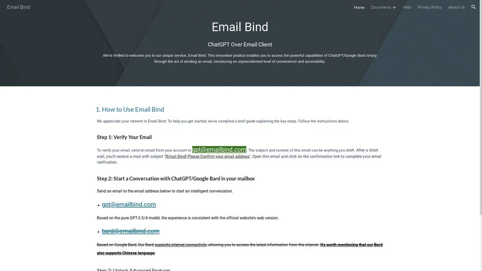 Email Bind
