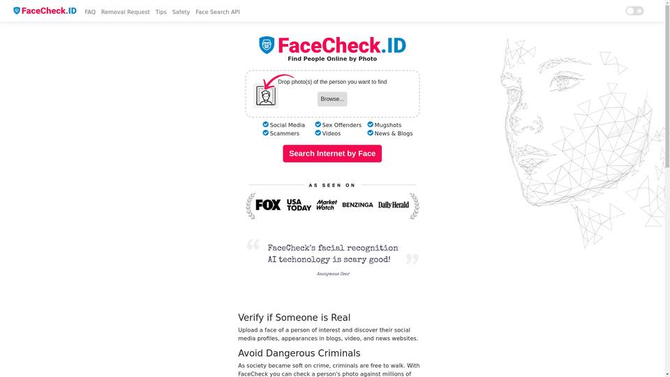 Facecheck Id