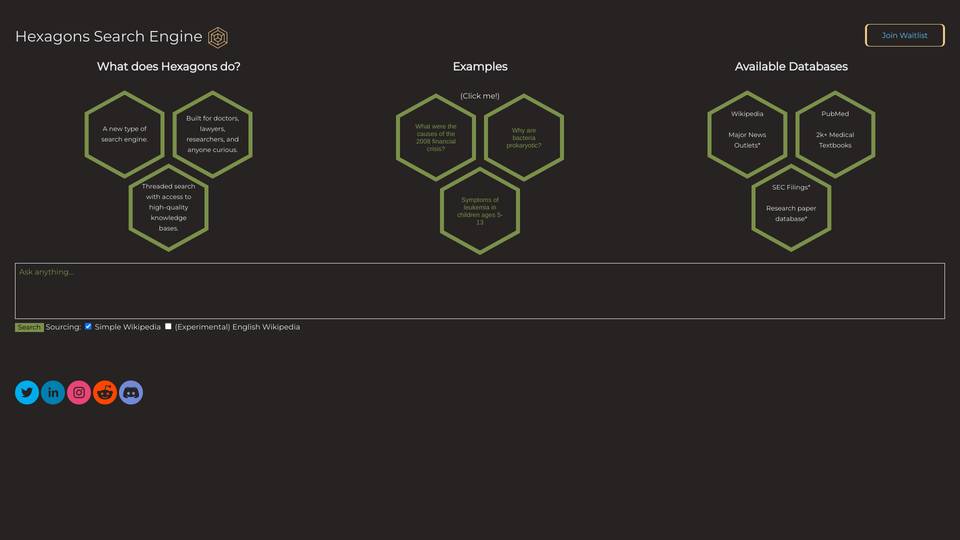 Hexagons Search