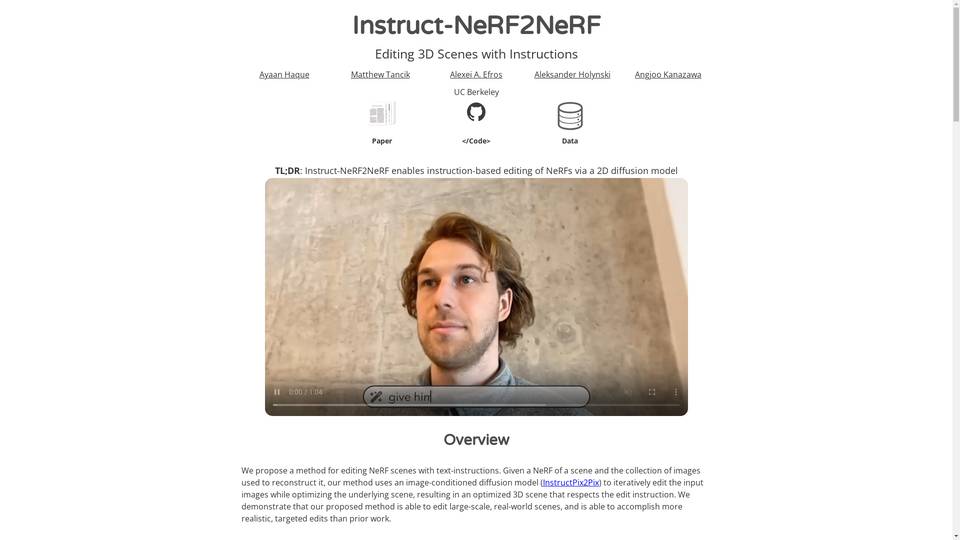 Instruct-Nerf2Nerf