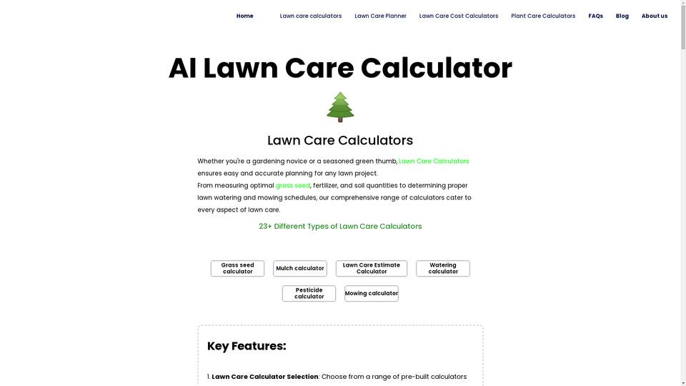Lawn Care Calculator