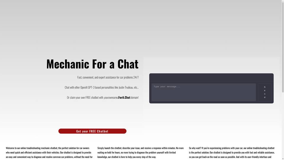 Mechanic For A Chat