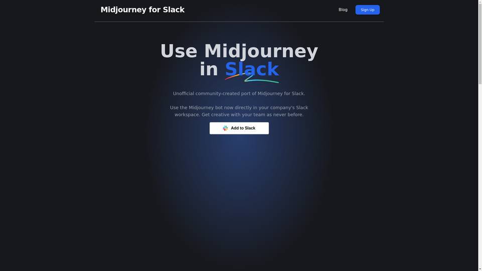 Midjourney For Slack