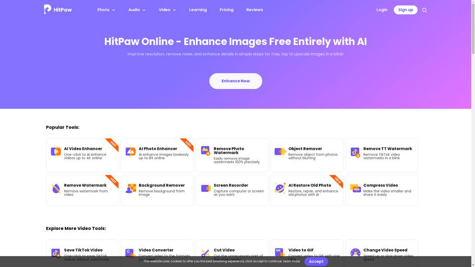 Hitpaw Online Video Enhancer