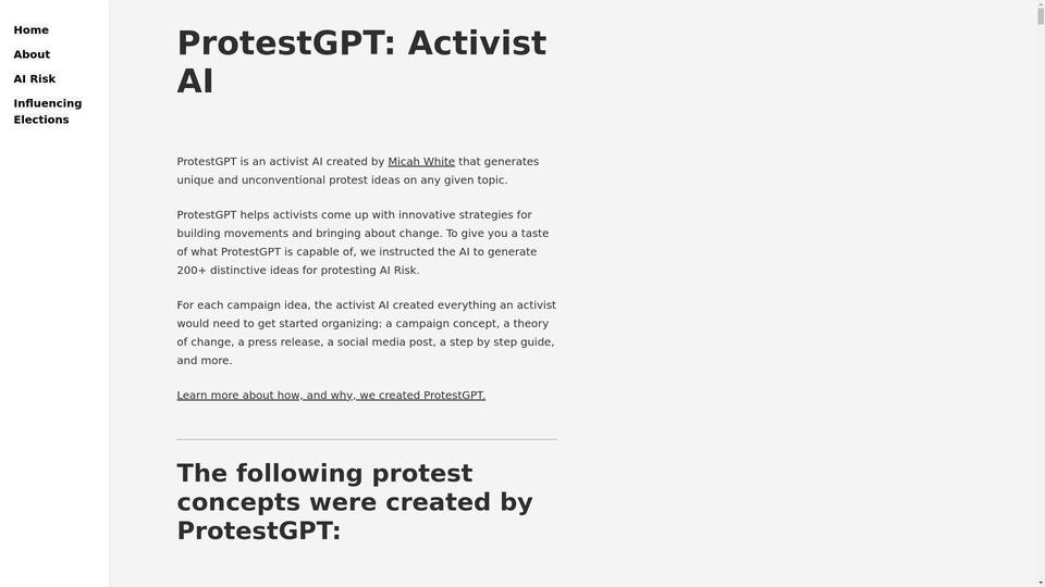 Protestgpt