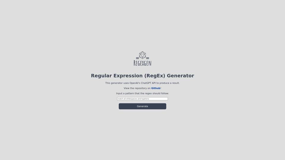 Regex Generator