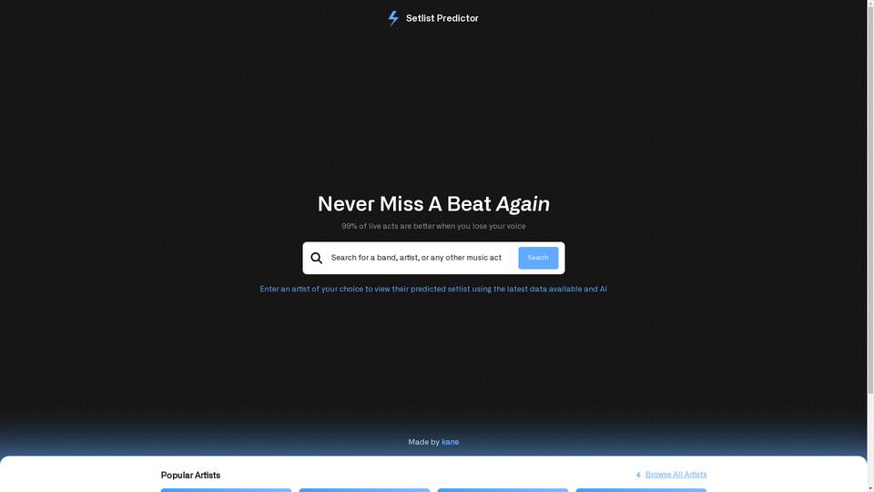 Setlist Predictor