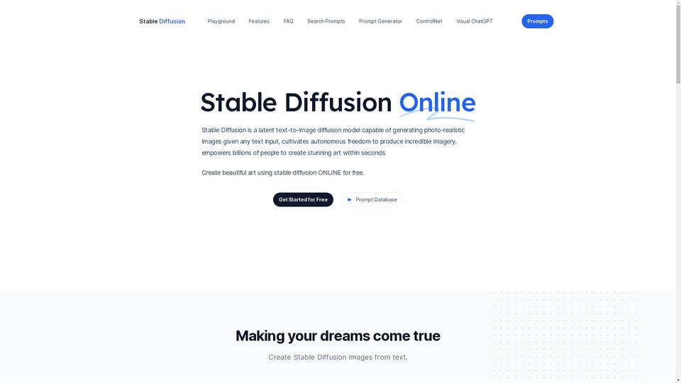 Stable Diffusion Online