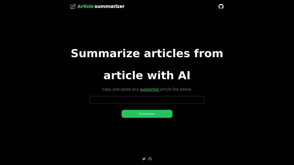 Article Summarizer