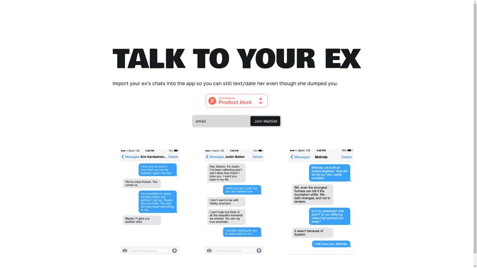 Talk To Your Ex